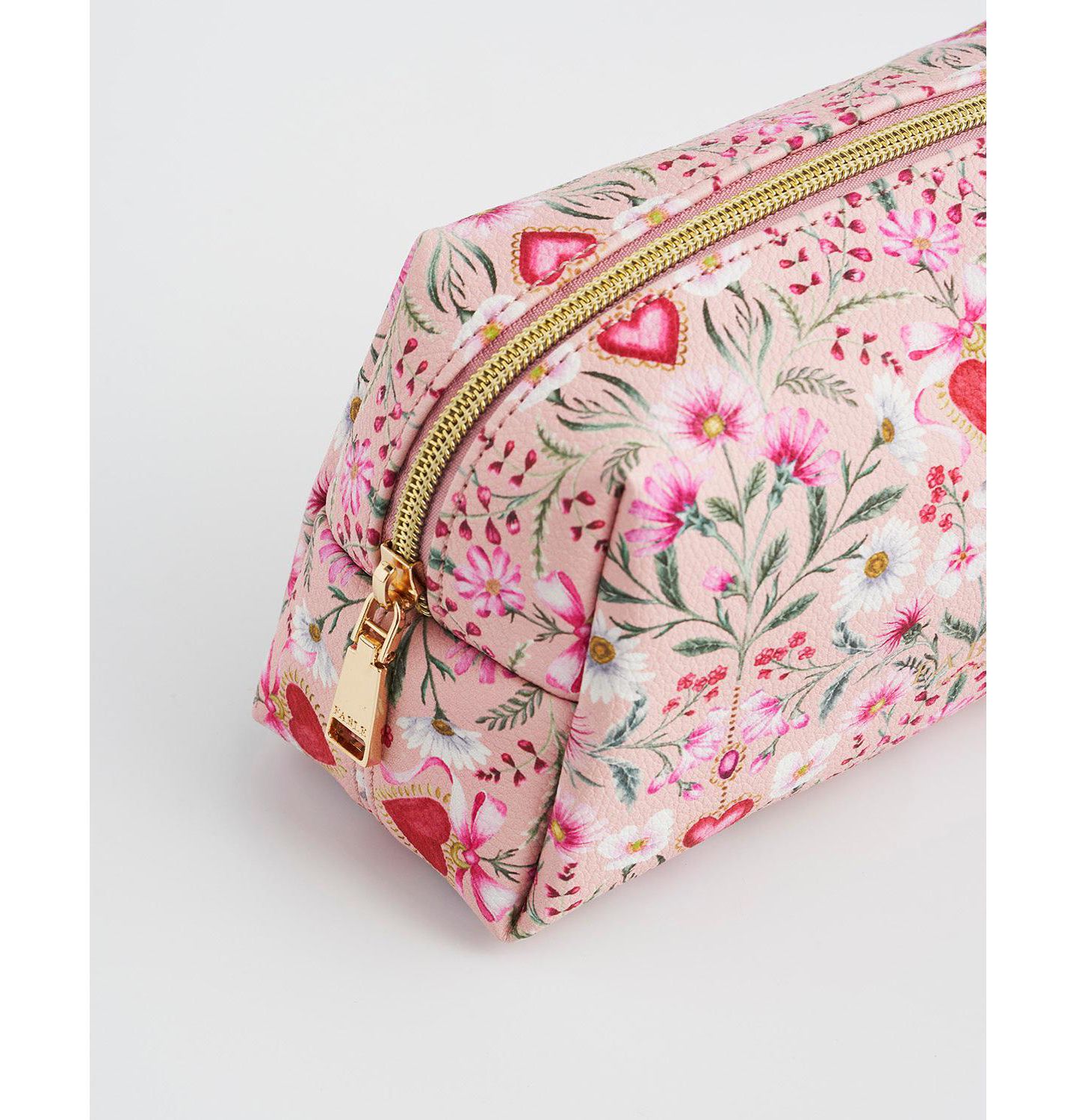 Женская сумка Fable England Floral Heart Cosmetic Pouch, цвет: Розовый — фото 6