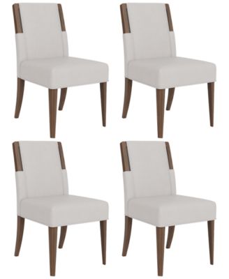 Amelie 4-Piece Wood Upholstered Dining Chair Set