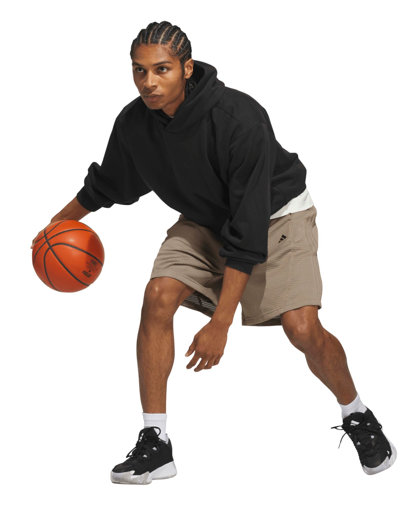 Худи adidas Unisex Basketball Fleece, цвет: Чёрный — фото 7