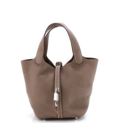 PM Monochrome Picotin Lock Bag Clemence