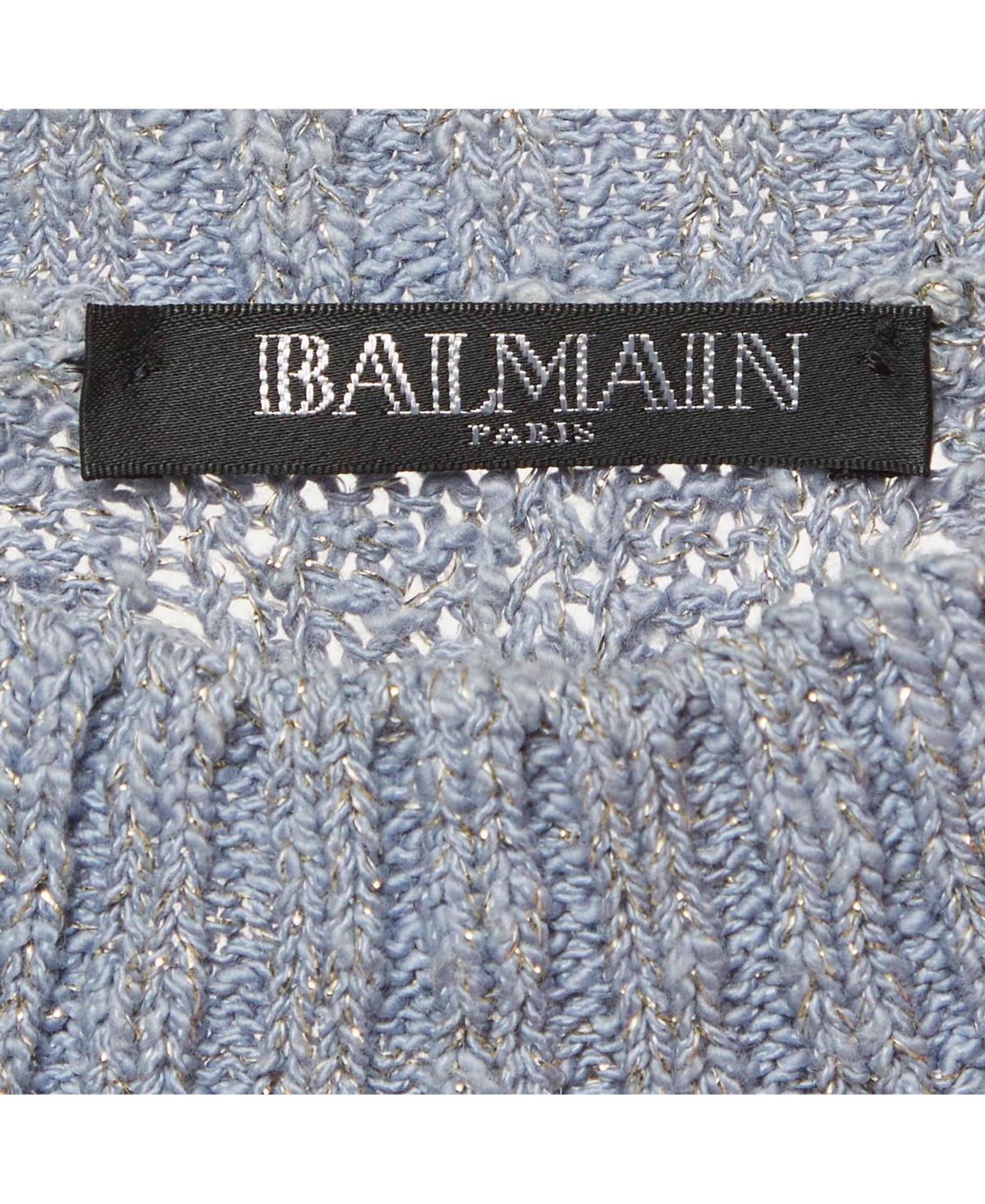 Pre-Owned Balmain Women's Lurex Open Knit Sweater