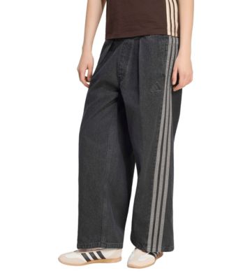 Women's Stadium Washed Denim Loose-Fit Pants