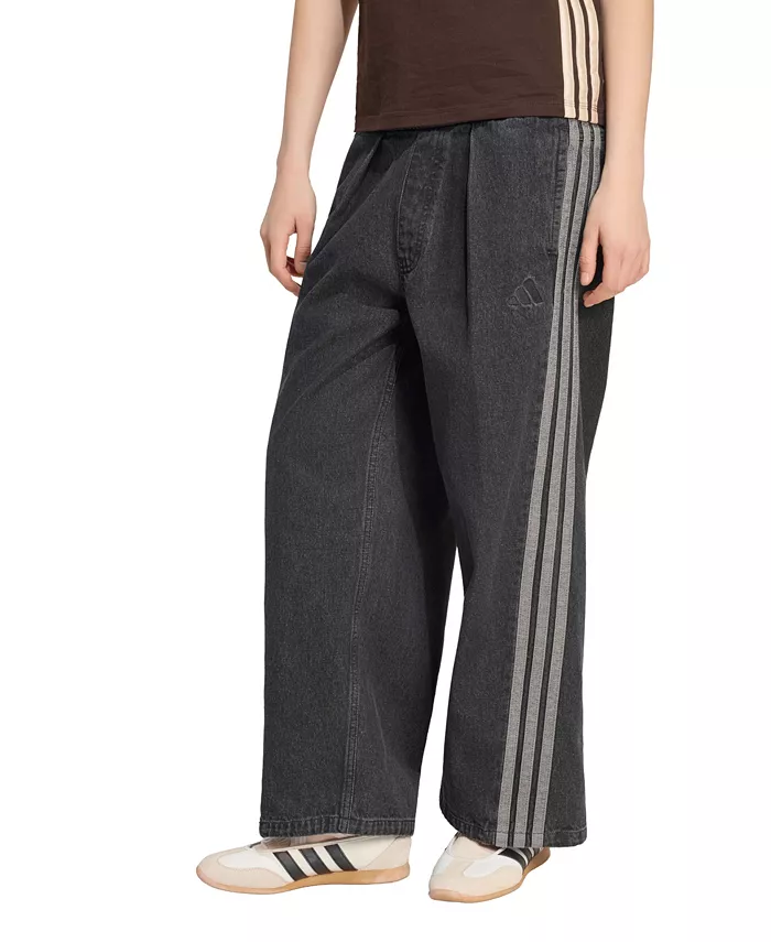 Women's Stadium Washed Denim Loose-Fit Pants