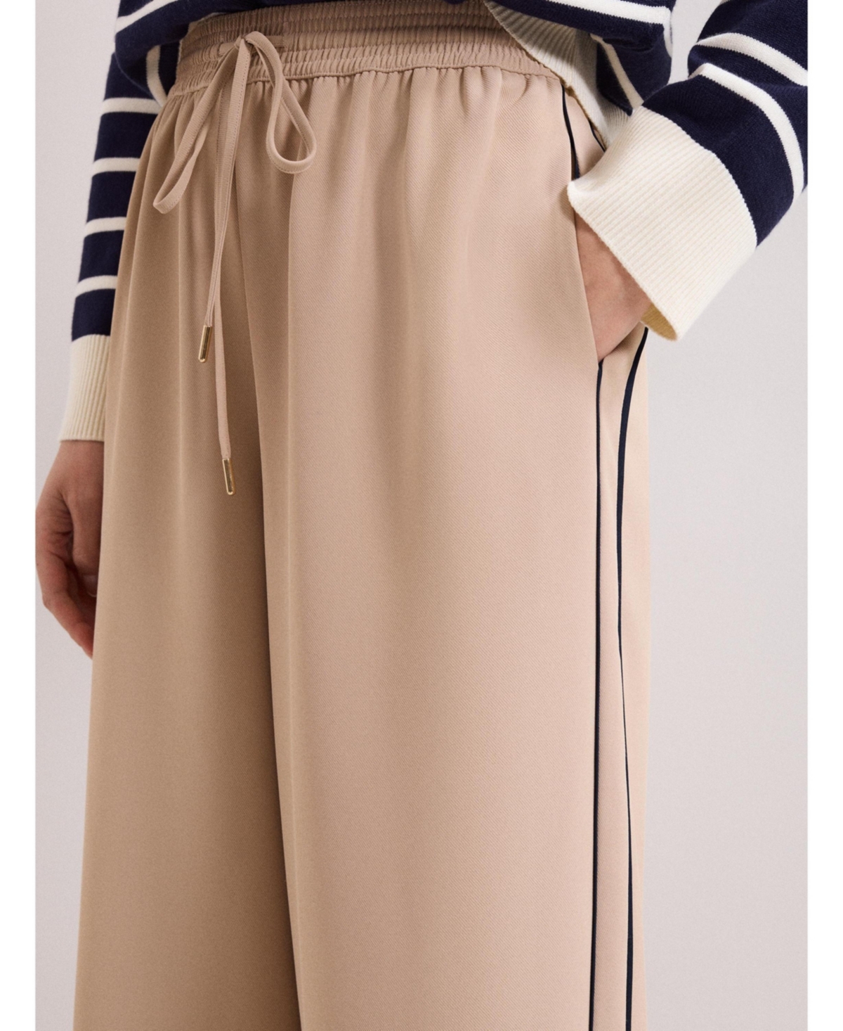 Phase Eight Women's Wide Leg Stripe Detail Skye Trousers