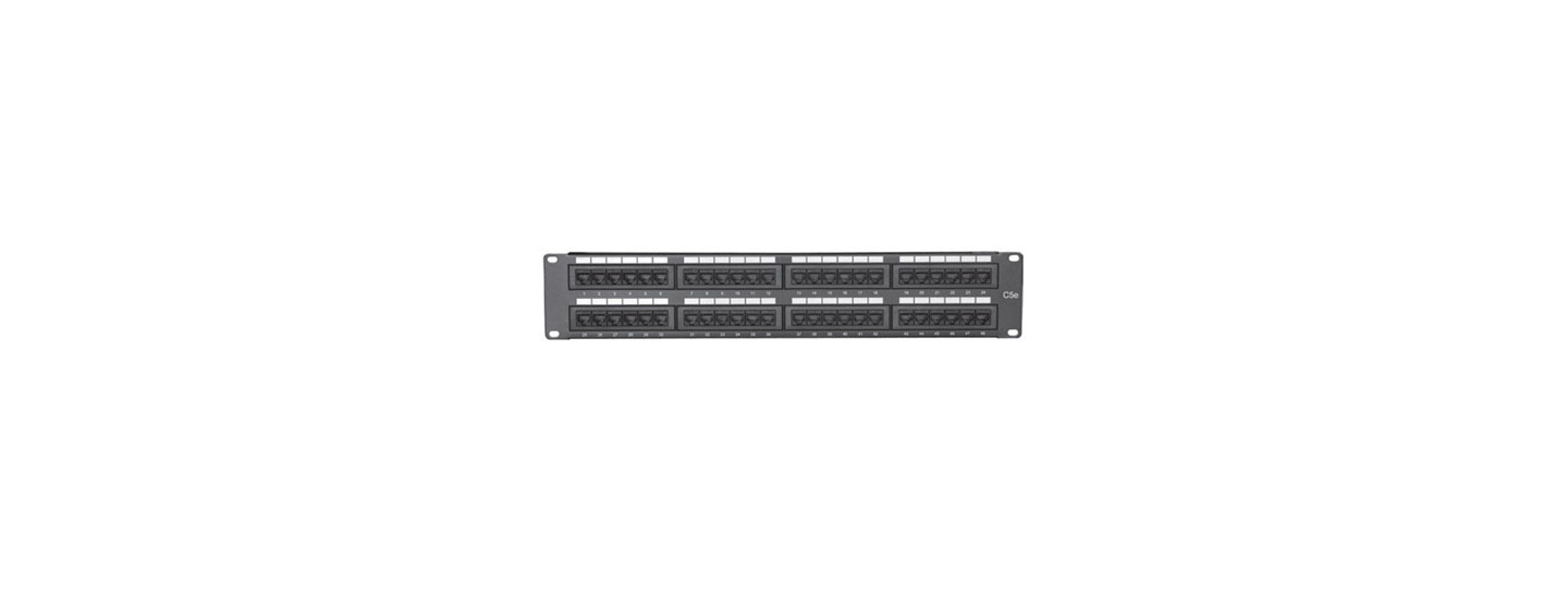 Comprehensive 48 Port Cat5e Patch Panel