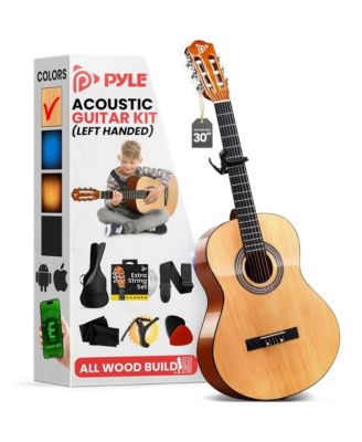 30" 6-String Left-Hand Classical Acoustic Guitar for Beginners & Adults with Accessory Kit