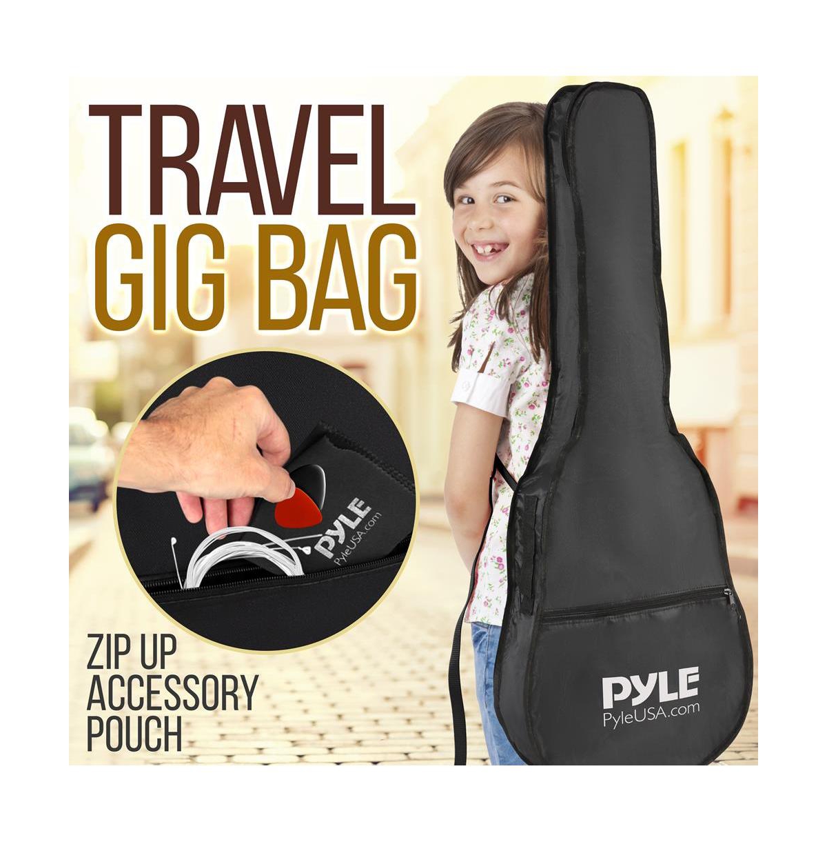 Pyle 36" 3/4 Scale Classic Guitar Kit with Digital Tuner & Accessories - Sunburst, PGACLS82SUN