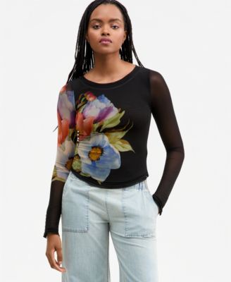 Women's Lilly Printed Long-Sleeve Top