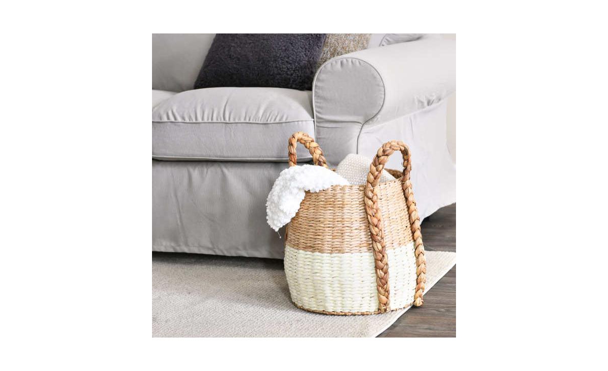 Household Essentials Cattail and Paper Terra Basket
