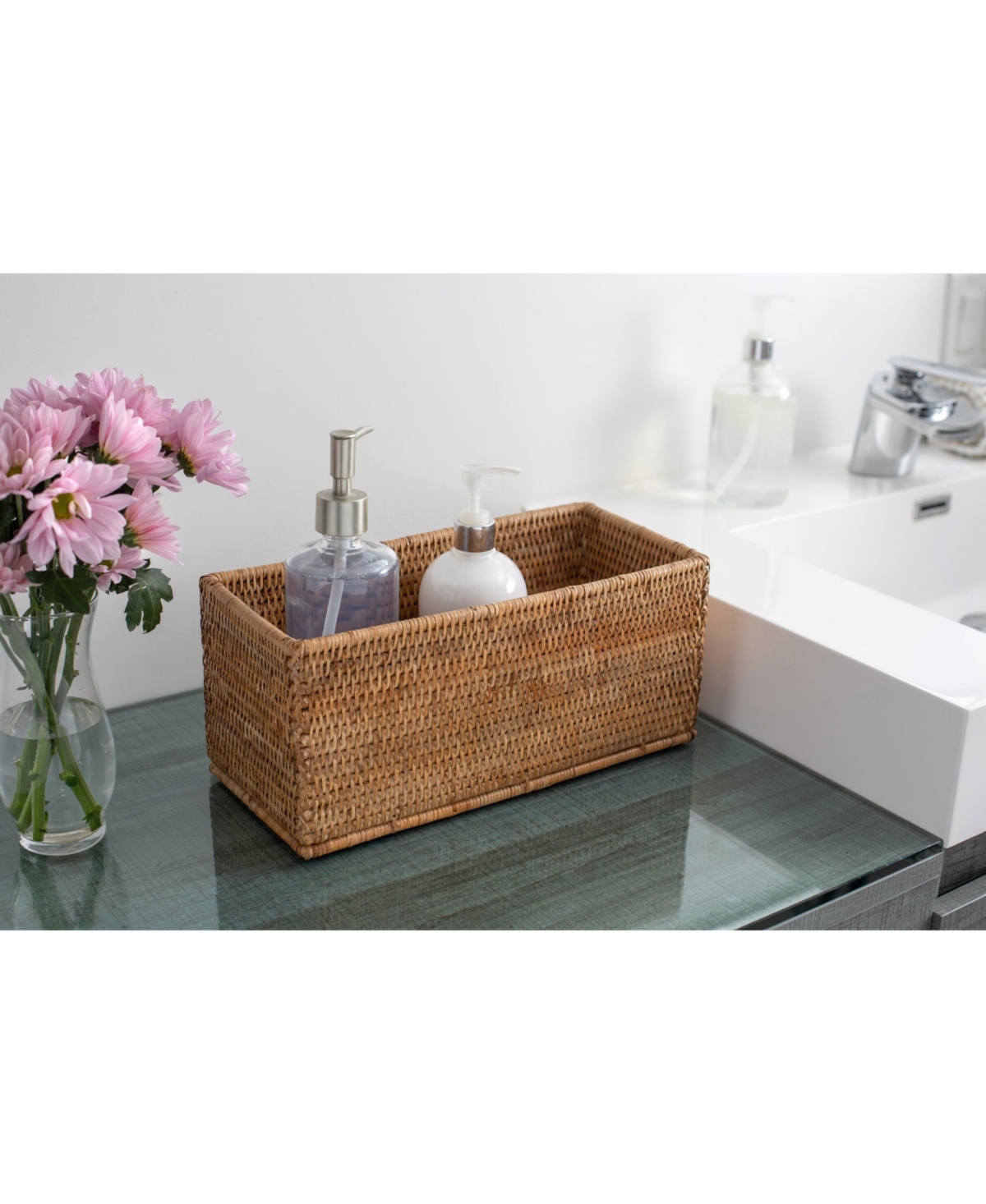 Artifacts Rattan Rectangular Basket