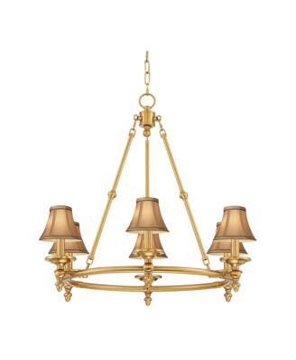 Hartley 28 Inch Wide 6-Light Chandelier with Shades