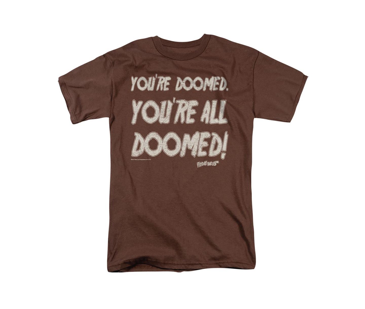 Мужская футболка Friday The 13th Doomed, цвет: Кофейный — фото 1