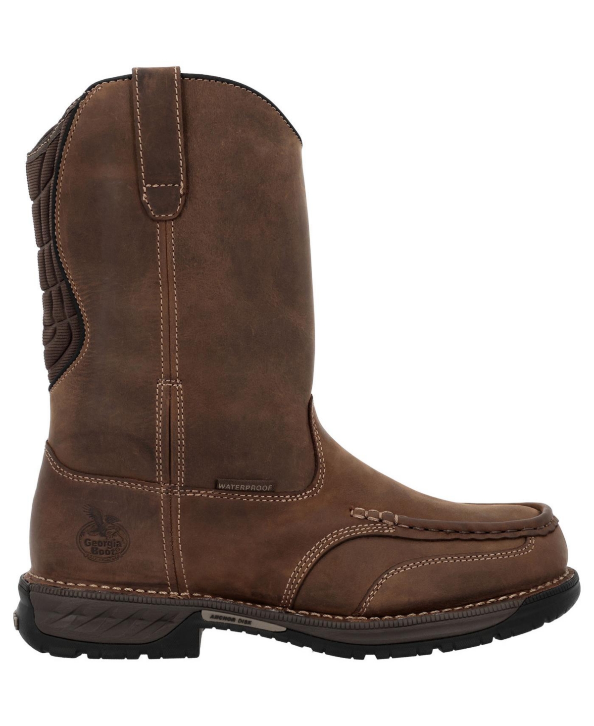 Georgia Boot Men's Athens Pull-On Waterproof Moc-Toe Work