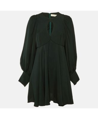 Women's Crepe Keyhole Detail Mini Dress