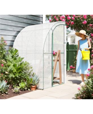 PE Cover Lean To Greenhouse for Outdoor Garden Planting