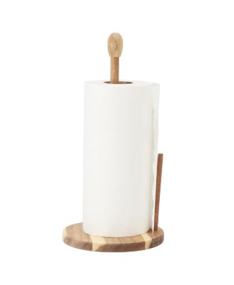 14 inch Acacia Wood Paper Towel Holder