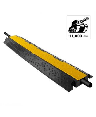 Cable Cover Ramp Safety Track with Flip-Open Lid, Single Channel