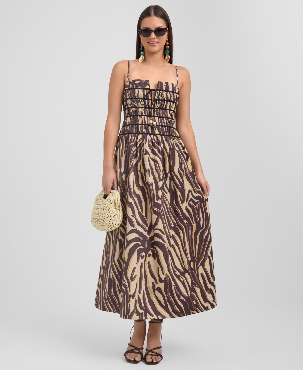 Rachel Roy Women's Square Neck Maxi Dress