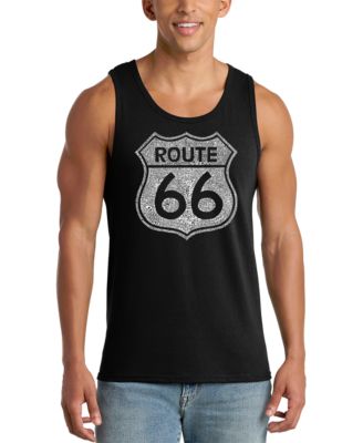 Men's Route 66 Vintage Highway Shield Graphic Tank Top