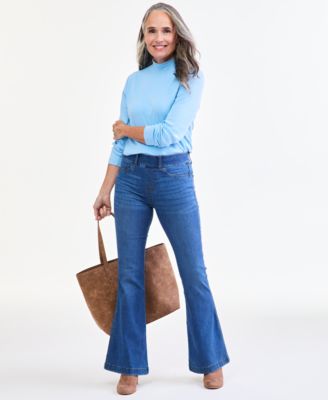 Women's Shaping Flare High-Rise Pull-On Jeans