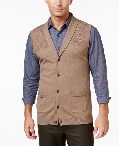 Tasso Elba Men's Shawl-Collar Vest, Only at Macy's
