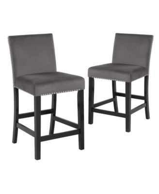 Celeste 39.5" Wood Counter Chair (Set of 2)
