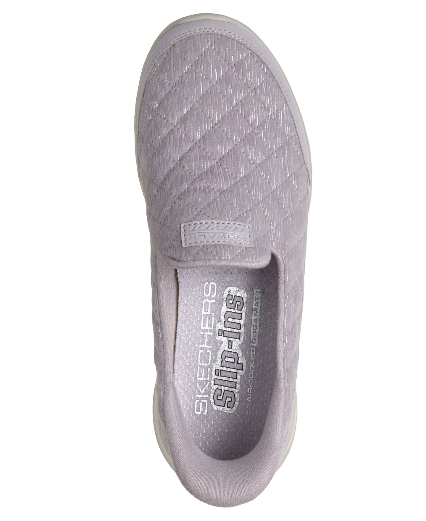 Женские кроссовки для ходьбы Skechers Slip-ins Go Walk Joy - Cozy Fit Dream, цвет: Лавандовый — фото 5