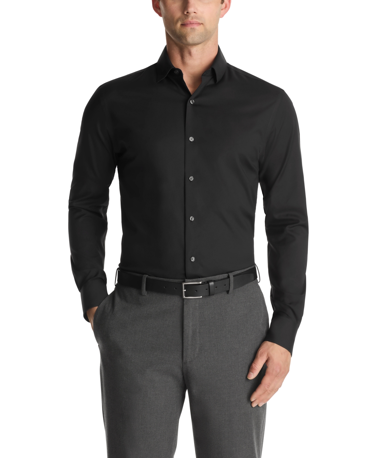 Tommy Hilfiger Men's Spread Collar Dress Shirt