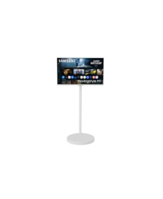 - The Movingstyle Essential - 32" 4K UHD Smart Monitor with Adjustable Rolling Stand | F-LS32FM70-MSR - White