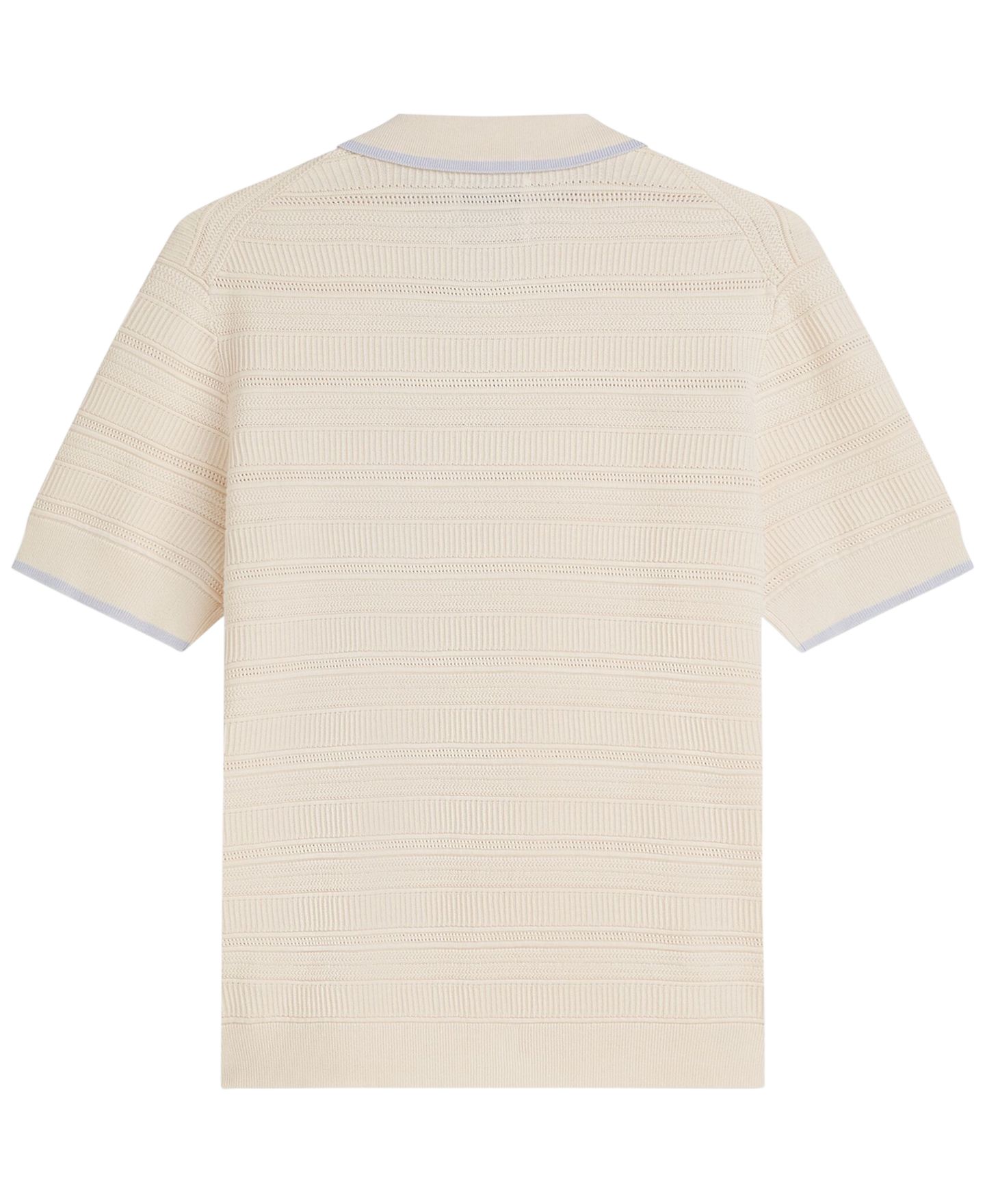 Мужское поло SCOTCH & SODA Structured Knit Regular-Fit Polo Shirt, цвет: Сливочный — фото 6