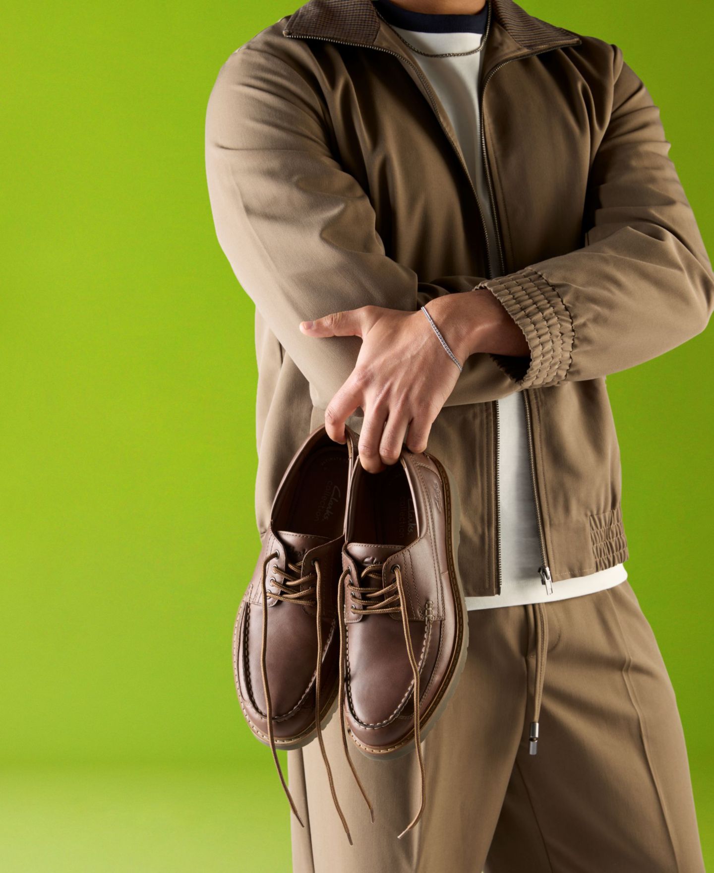 Мужские туфли Clarks Weltridge Moc Toe Casual Lace Up, цвет: Рыжевато-коричневый кожаный — фото 7