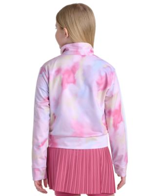 adidas Girls' 8-16 Long-Sleeve Full-Zip Printed Tricot Jacket - Macy's