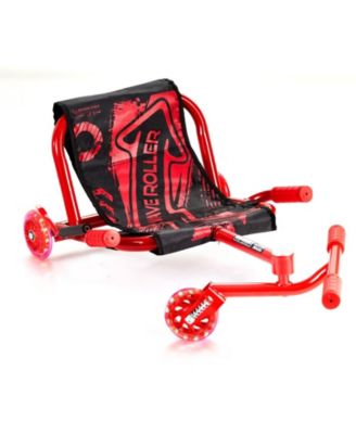 Ride on Scooter, 198 lbs Load, Zig-Zag Swing Motion Drifting Toy for Kids 10+, Rides on Any Hard Surface Indoor/Outdoor, Red