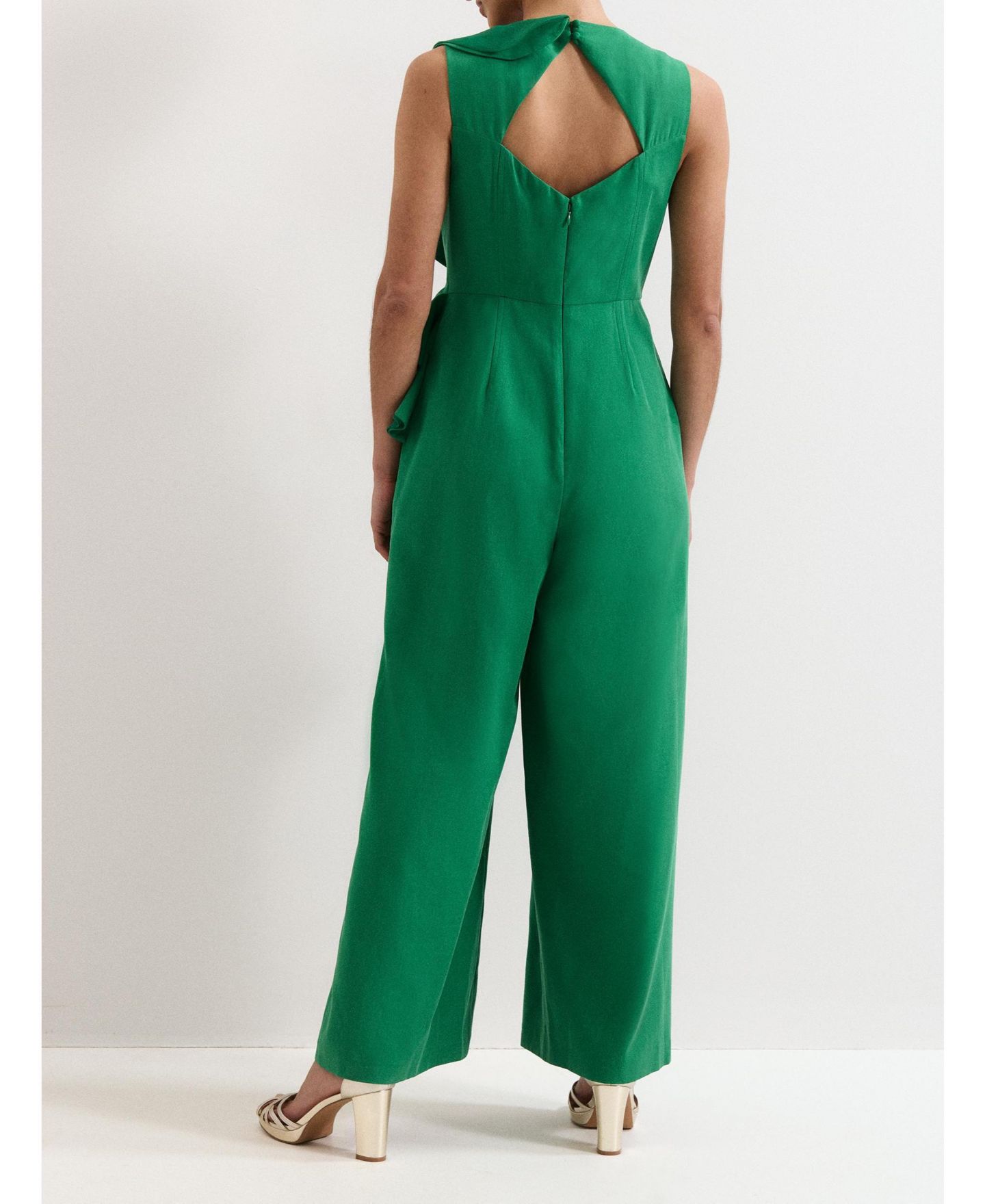 Женский комбинезон Phase Eight Jillian Wide Leg Jumpsuit, цвет: Зелёный — фото 7
