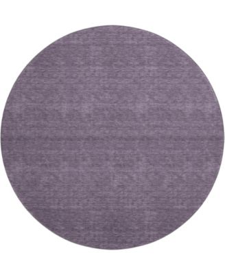 Soft Essentials Machine Washable SE6 8'x8' Round Area Rug