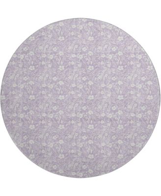 Soft Essentials Machine Washable SE4 8'x8' Round Area Rug