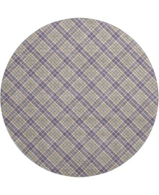 Soft Essentials Machine Washable SE3 8'x8' Round Area Rug