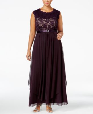 plum plus size dress