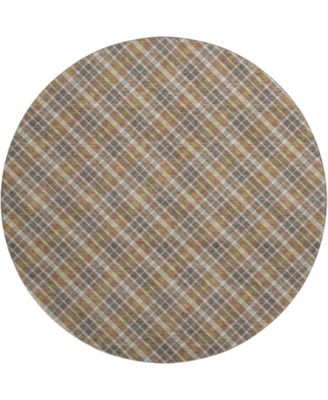 Soft Essentials Machine Washable SE3 8'x8' Round Area Rug