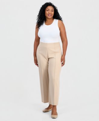 Plus Size Wide-Leg Relaxed-Fit Pants