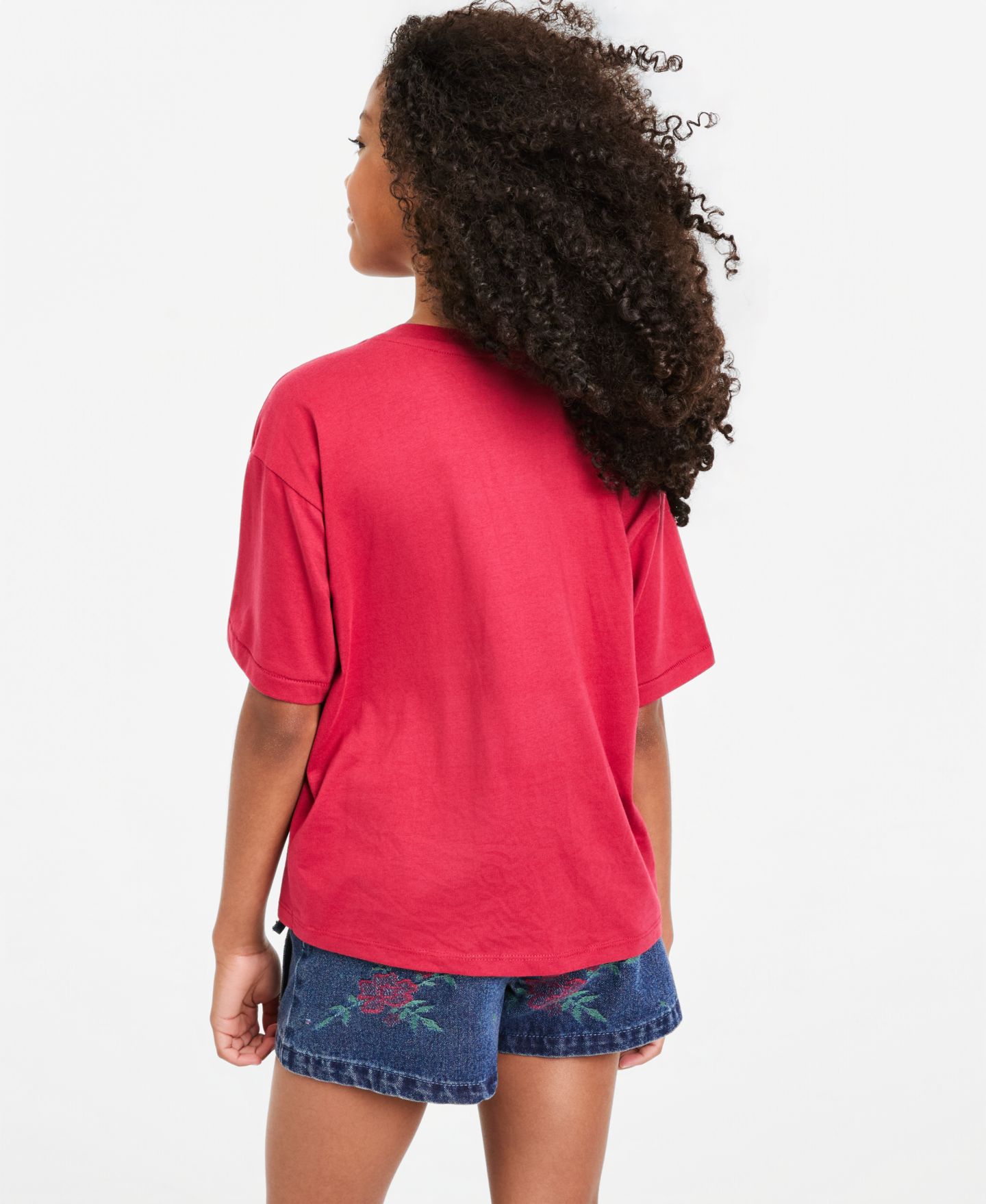 Футболка Levi's Meet and Greet 3D T-Shirt для девочек, цвет: Красный — фото 2