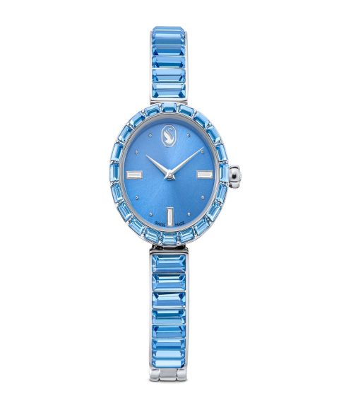 Женские часы Swarovski Matrix Bangle Swiss Crystal Bracelet Blue Stainless Steel Watch 25 x 25mm