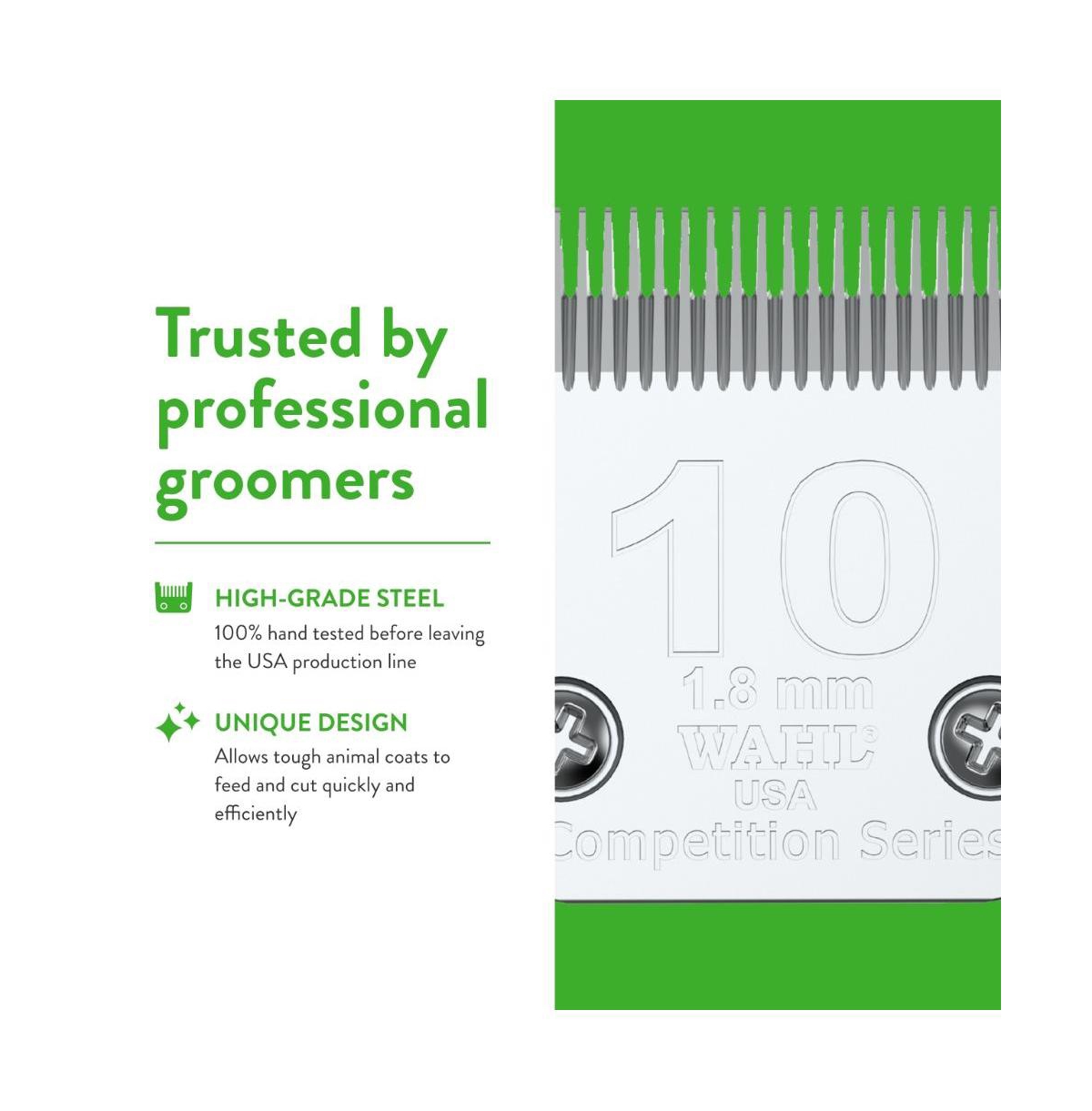 Wahl Professional Animal 10 Medium Competition Series Detachable Blade with 1/16-Inch Cut Length (2358-100)