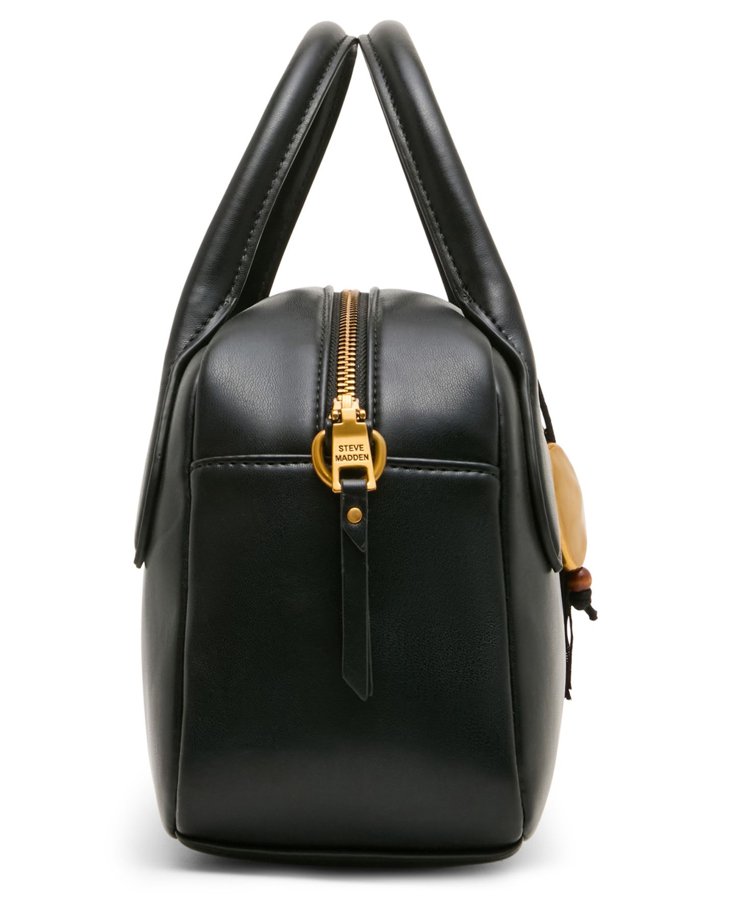 Женская сумка Steve Madden Aubrie Top Handle Small Satchel Handbag, цвет: Чёрный — фото 5