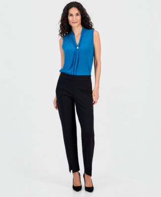 Women's Audrey Pull-On Straight-Leg Ankle Compression Pants 