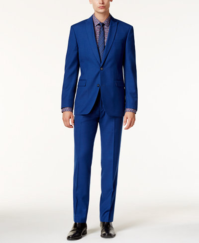 Bar III Men's Slim-Fit Cobalt Blue Suit Separates, Only at Macy's
