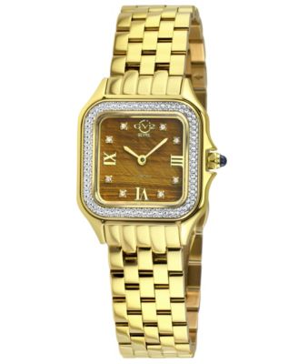 Women's Milan Swiss Quartz Diamond IP Stainless Steel Bracelet Watch