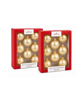 Holiday 16-Piece Velvet Glass Ball Ornaments