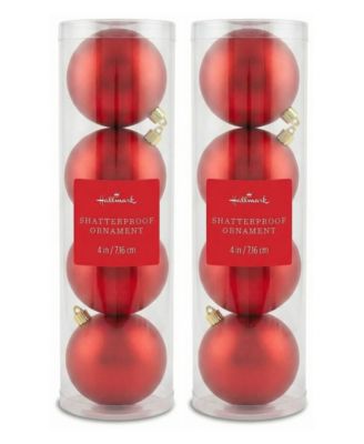 8-Piece Velvet Shatterproof Ball Ornaments