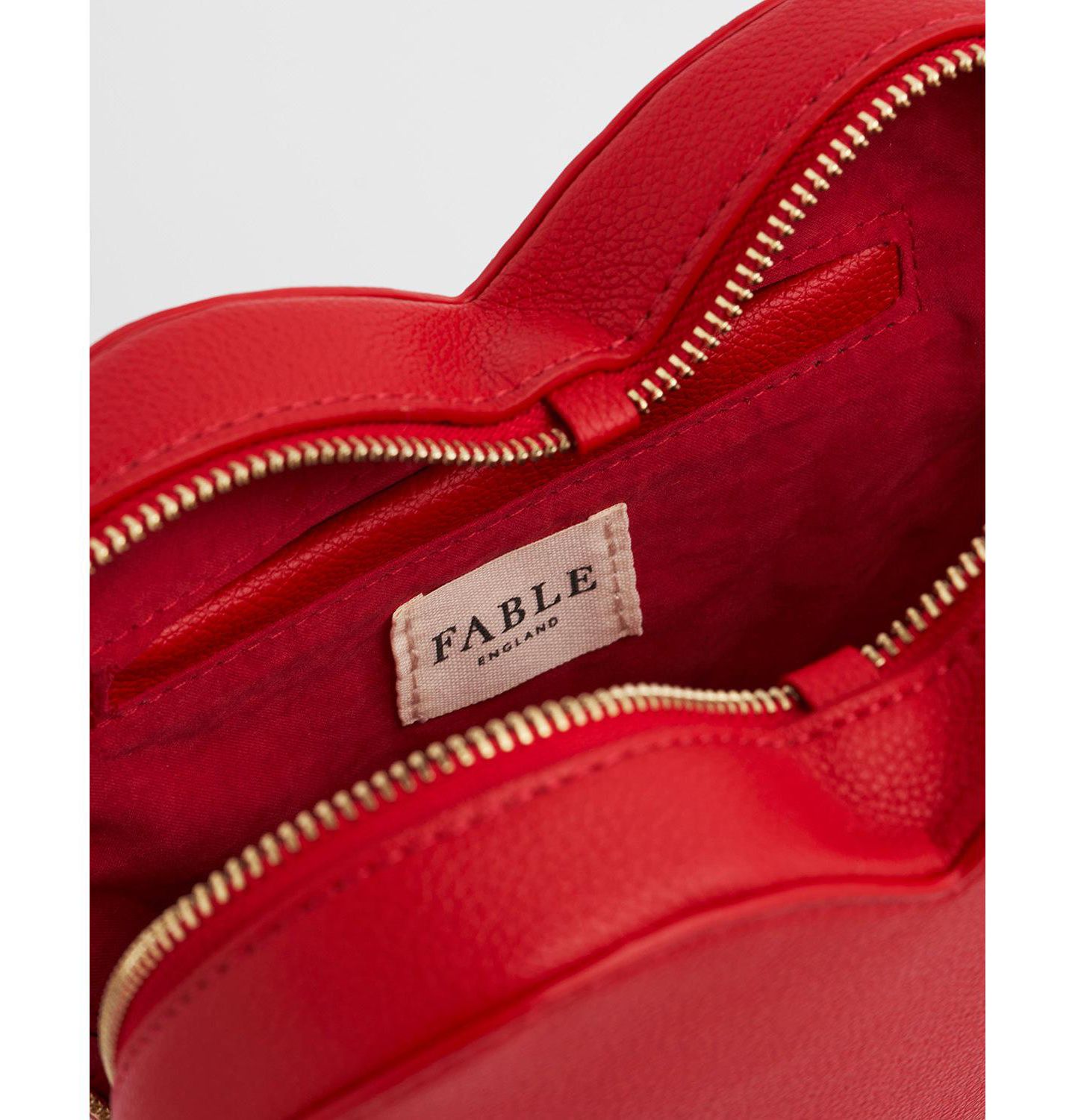 Женская сумка Fable England Penelope Heart Crossbody, цвет: Красный — фото 5